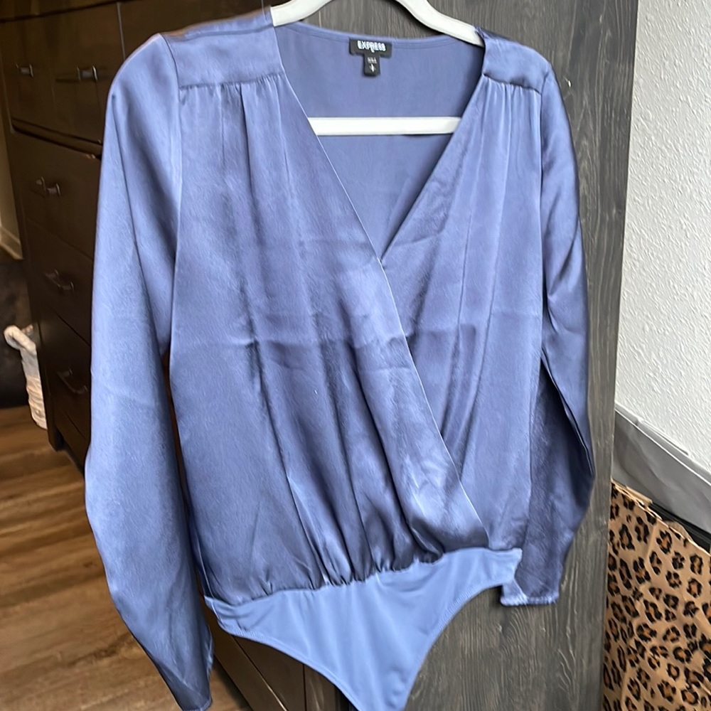 Classic blue bodysuit